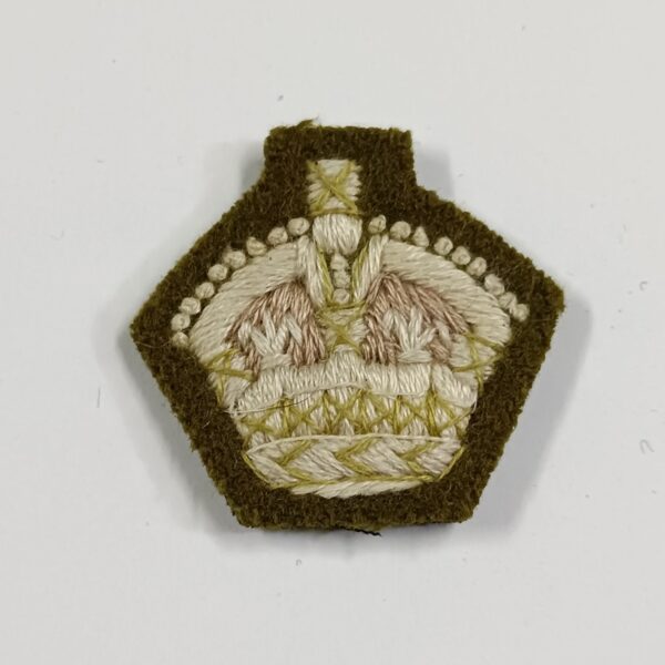 Insignias para Mayor Corona en tela WW1 WW2 UK