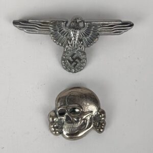 Insignias para gorra de la Waffen SS WW2 Repro