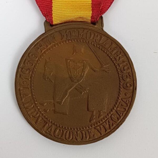 Medalla Cruzada Nacional Vizcaya 1939 España