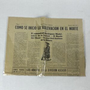 Periódico Solidaridad Obrera 5 de Mayo de 1937