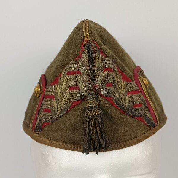 Gorro cuartelero General época de Alfonso XIII