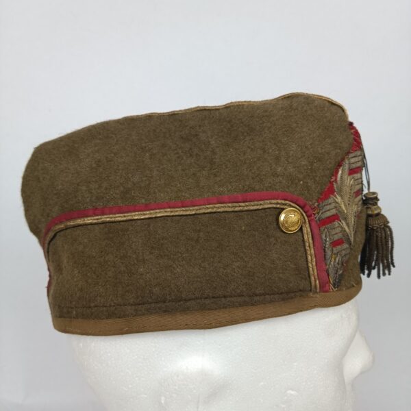 Gorro cuartelero General época de Alfonso XIII