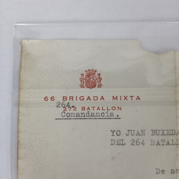 Documento 66 Brigada Mixta Guerra Civil