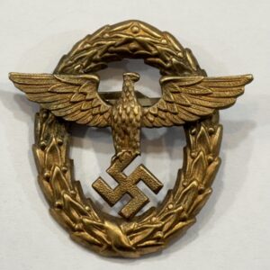 Insignia de Gorra Oficial de Policía Alemán WW2