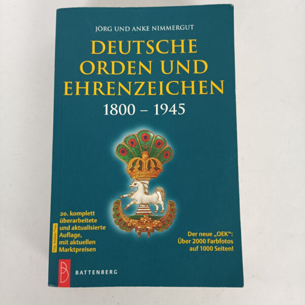 Libro Orden und Ehrenzeichen 1800 1945