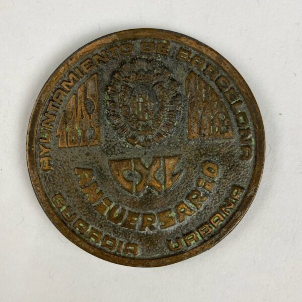 Moneda 140 aniversario Guardia Urbana de Barcelona