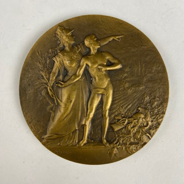 Moneda premio en competición de tiro 1902 Francia