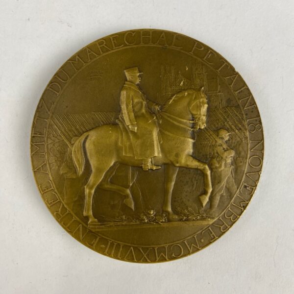 Moneda Mariscal Petain 1922 WW1 Francia - Imagen 2
