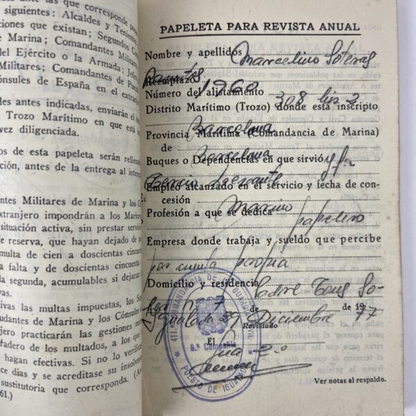 Cartilla Naval Marina de Guerra Española - Imagen 6