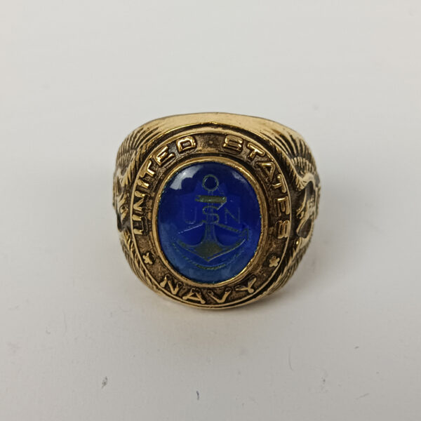 Anillo de oro 10K US Navy USA - Imagen 3