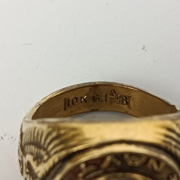 Anillo de oro 10K US Navy USA - Imagen 4