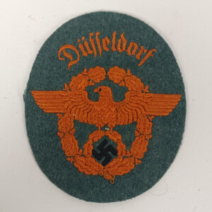 Parche Policía de Düsseldorf Alemania Tercer Reich WW2