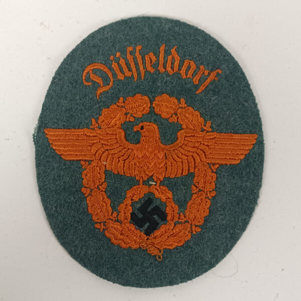 Parche Policía de Düsseldorf Alemania Tercer Reich WW2