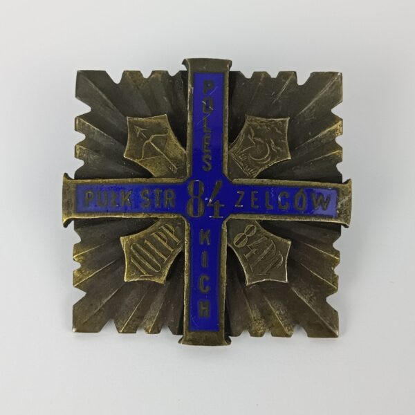 Insignia 84.º Regimiento de Fusileros WW2 Polonia Repro