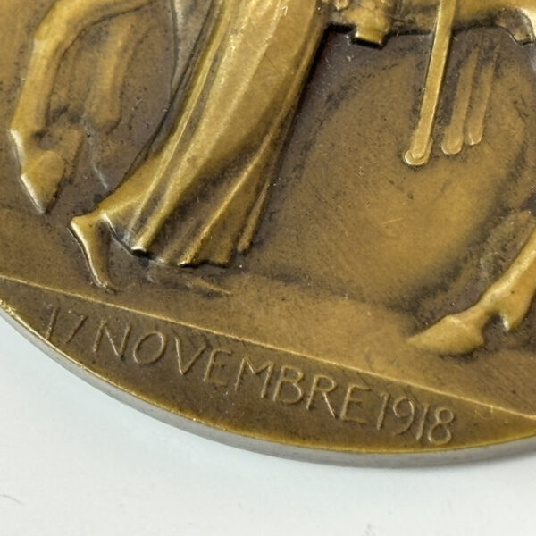 Moneda Liberación de Mulhouse Alsacia WW1 Francia - Imagen 4