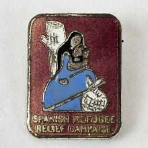 Insignia Campaña de ayuda a los refugiados españoles Guerra Civil