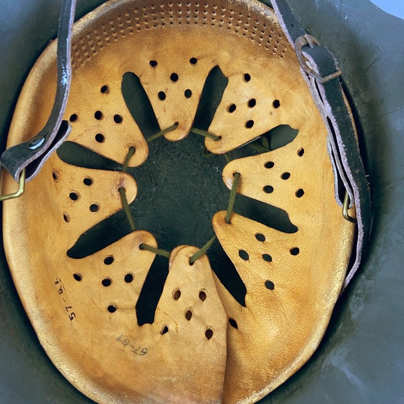 Casco M42 Feldgrau Alemania Restaurado - Imagen 8