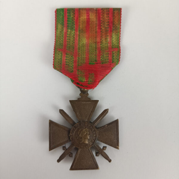 Cruz de Guerra 1914-1918 Francia WW1 - Imagen 2