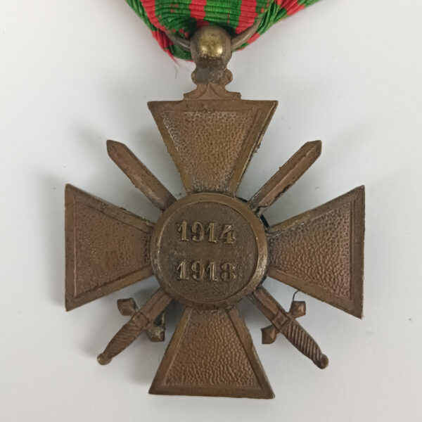 Cruz de Guerra 1914-1918 Francia WW1 - Imagen 4