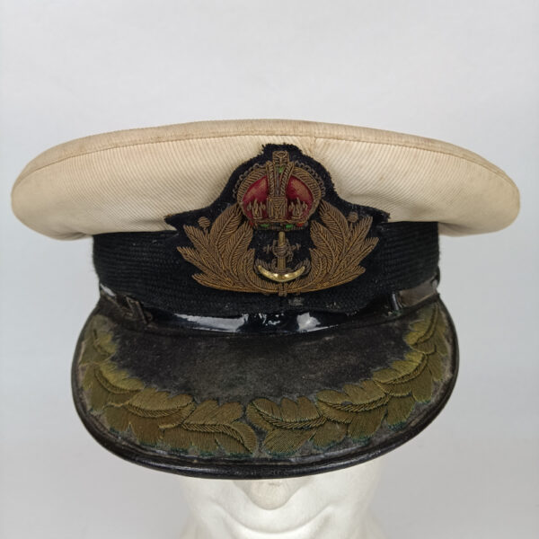 Gorra de Oficial Armada Real Británica WW2 UK - Imagen 3