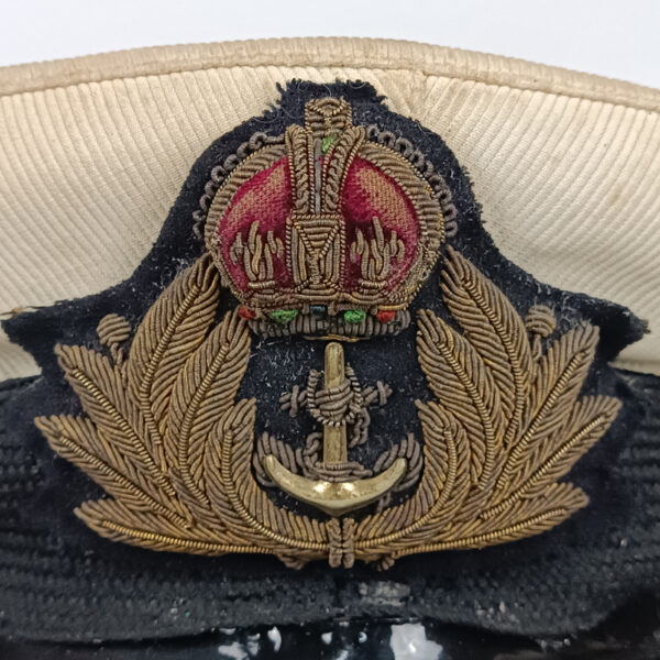 Gorra de Oficial Armada Real Británica WW2 UK - Imagen 4