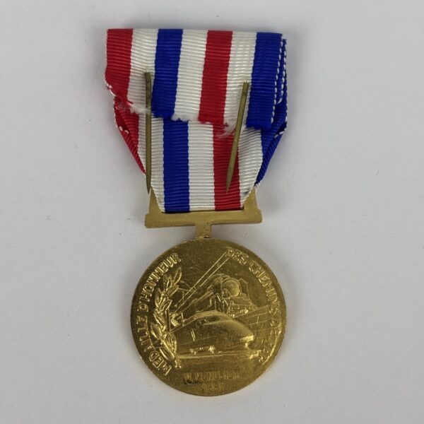 Medalla de Honor de Ferrocarril categoría Oro Francia - Imagen 2