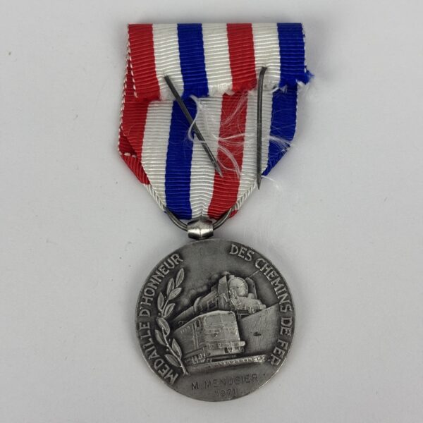 Medalla de Honor de Ferrocarril categoría Plata Francia - Imagen 2