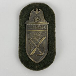 Escudo de campaña de Narvik WW2 Repro