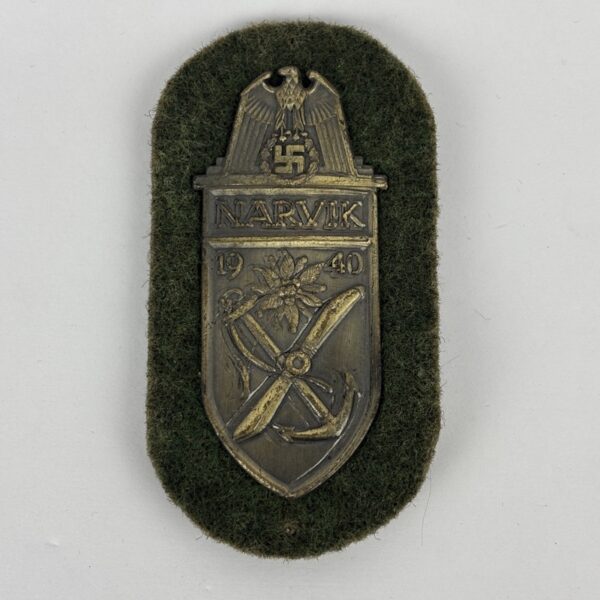 Escudo de campaña de Narvik WW2 Repro