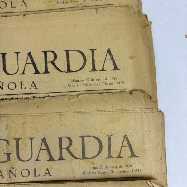 Periódico La Vanguardia 1939 Guerra Civil España - Imagen 3