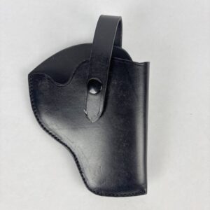 Funda pistolera de cuero negro