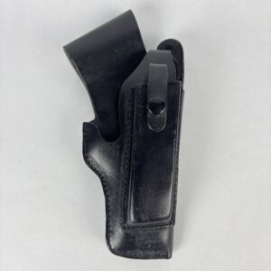 Funda pistolera de cuero negro