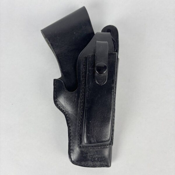 Funda pistolera de cuero negro