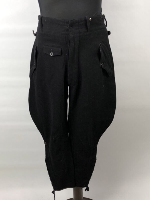 Pantalón de lana negro Hitlerjugend WW2 Alemania - Imagen 3