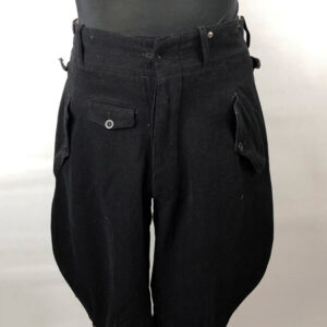 Pantalón de lana negro Hitlerjugend WW2 Alemania