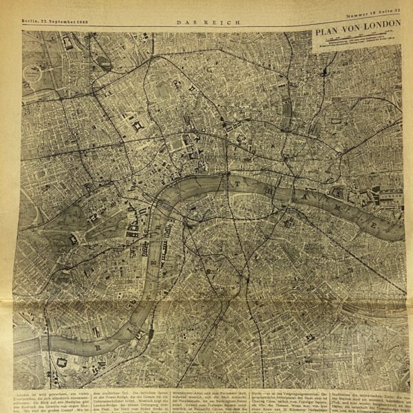 Periódico Das Reich 22 Septiembre 1940 WW2 Alemania - Imagen 7