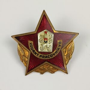 Insignia Trabajador Ejemplar SNB Policía Checoslovaquia