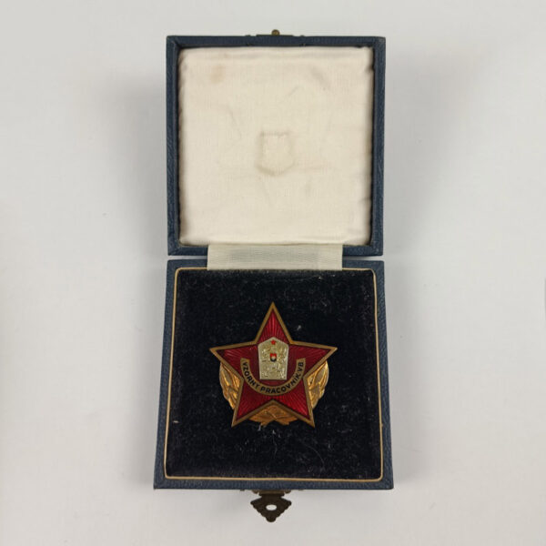 Insignia Trabajador Ejemplar SNB Policía Checoslovaquia