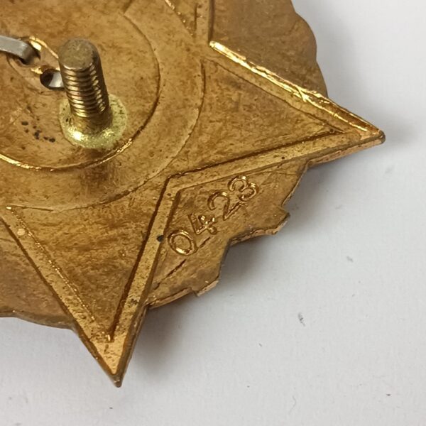 Insignia Trabajador Ejemplar SNB Policía Checoslovaquia - Imagen 5