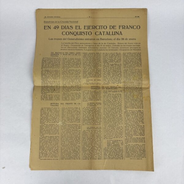 Periódico El Noticiero Universal Guerra Civil España - Imagen 2