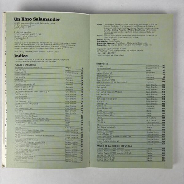 Libro Guía Ilustrada De Los Fusiles y Subfusiles - Imagen 3