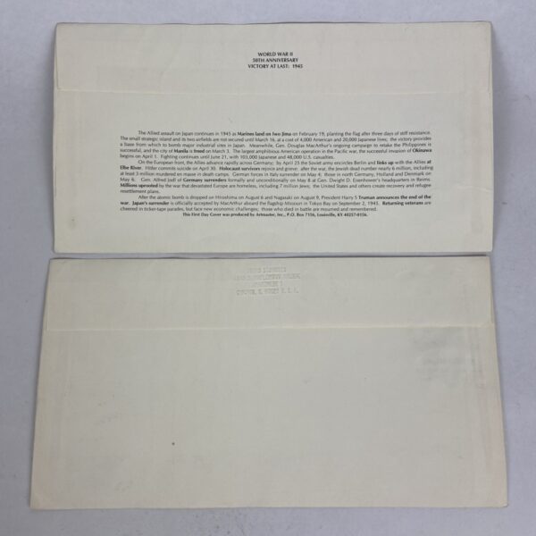 Cartas y sellos conmemorativos 50 años WW2 - Imagen 3