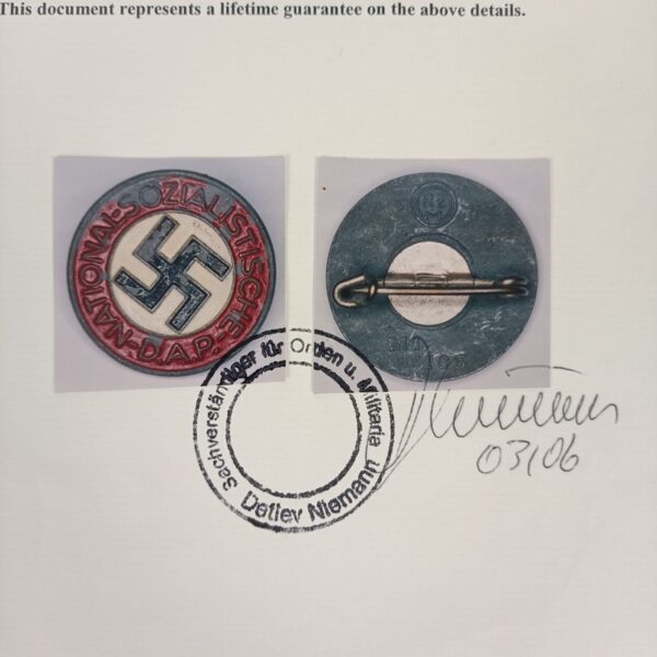 Insignia de solapa del NSDAP Tercer Reich - Imagen 6