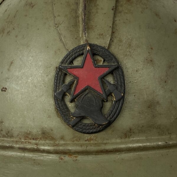 Casco de Bomberos años 50 Yugoslavia - Imagen 2