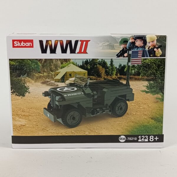 Miniatura Jeep Willys Sluban WW2 - Imagen 2