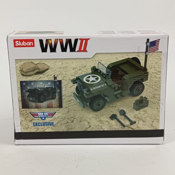 Miniatura Jeep Willys Sluban WW2 - Imagen 3