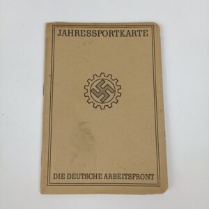 Cartilla deportiva del DAF Alemania WW2