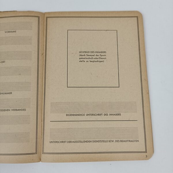 Cartilla deportiva del DAF Alemania WW2 - Imagen 5