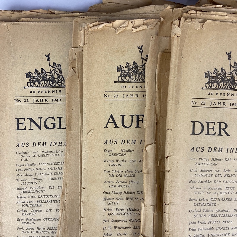 Periódico Das Reich 12 números 1940 WW2 Alemania - Imagen 3