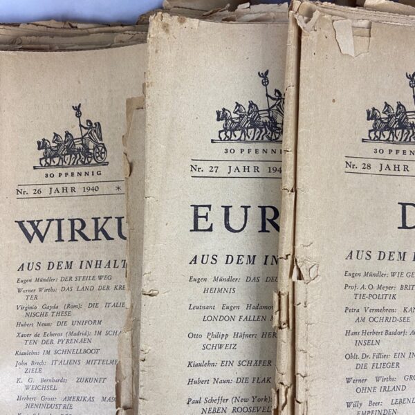 Periódico Das Reich 12 números 1940 WW2 Alemania - Imagen 4